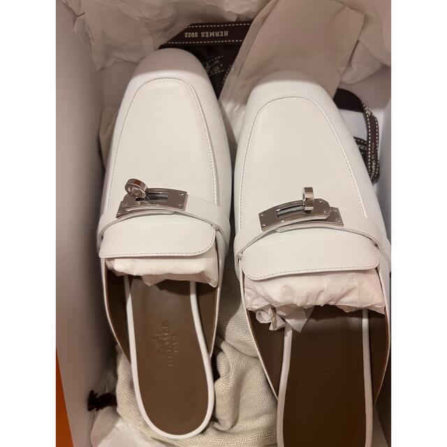 希少!!】 Hermes オズ ホワイト 【新品】エルメス ミュール OZ