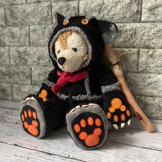 ダッフィーぬいぐるみ　ハロウィンコスチューム　黒猫　BIG  ディズニー　レア