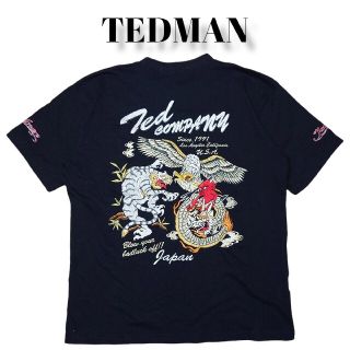 廃盤 TEDMAN スカTシャツ フルデコ 全面刺繍 テッドマン 鷹 龍 虎