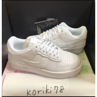 ナイキ(NIKE)の厚底　23 AIR FORCE 1 エアフォースワン シャドウ ロウ AF1(スニーカー)