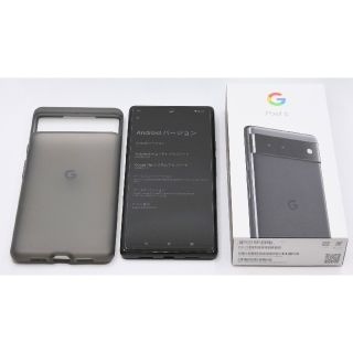 グーグルピクセル(Google Pixel)のGoogle Pixel6 SIMフリー ブラック 128GB ケース付き(スマートフォン本体)