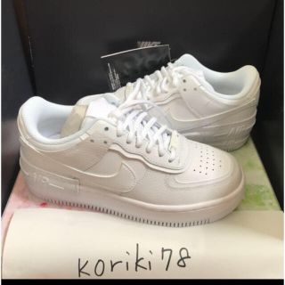 ナイキ(NIKE)の厚底　23.5 AIR FORCE 1 エアフォースワン シャドウ　ロウ AF1(スニーカー)