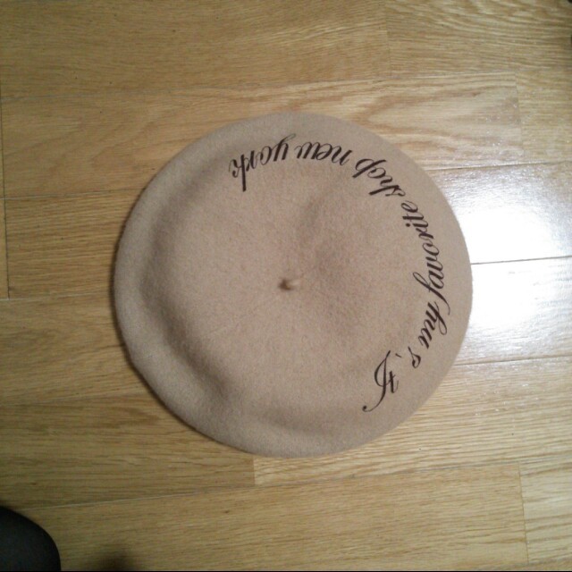 夢展望(ユメテンボウ)のʚメッセージ入りベレー帽ɞ レディースの帽子(ハンチング/ベレー帽)の商品写真