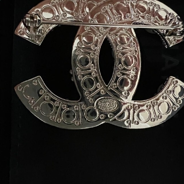シャネル CHANEL ヴィンテージ キラキラ ブローチ 未使用 クリスタル