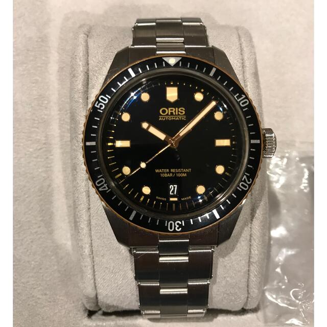 腕時計(アナログ)美品　oris オリス　ダイバーズ65 ブロンズベゼル