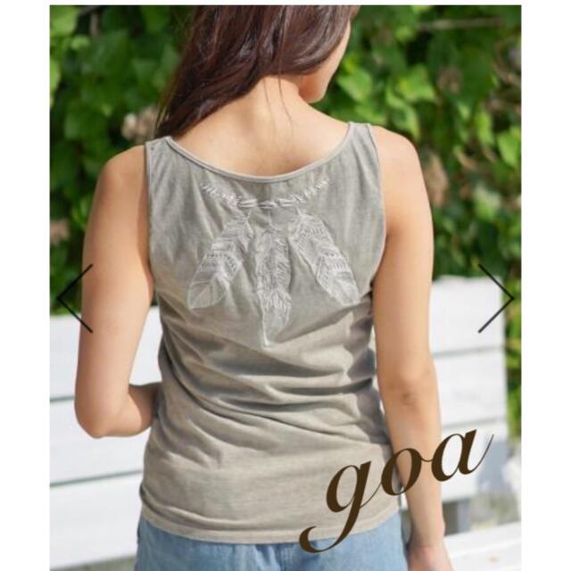 goa - 【新品❣️】レアgoaフェザー刺繍 ヴィンテージカラータンク