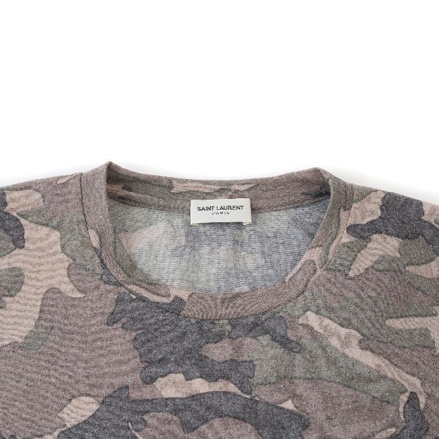 新品 Saint Laurent ロゴ 迷彩Tシャツ Mサイズ