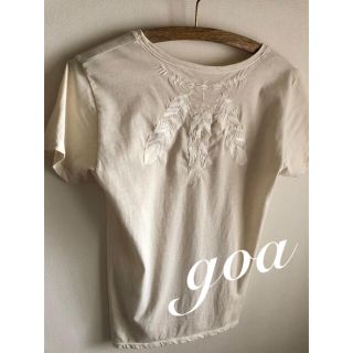 ゴア(goa)の【新品❣️】レア　goaフェザー刺繍 半袖Tシャツ(Tシャツ(半袖/袖なし))