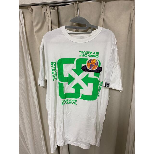 XLARGE(エクストララージ)の美中古　XLARGE AEVIL SQUARE LOGO 限定TEE ホワイトL メンズのトップス(Tシャツ/カットソー(半袖/袖なし))の商品写真