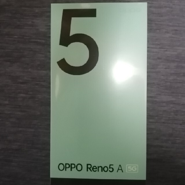 未開封 OPPO Reno5 A eSIM対応 デュアルSIM シルバーブラック