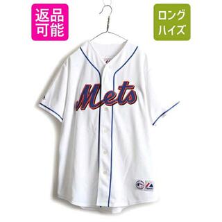 Majestic - 00s ■ MLB オフィシャル Majestic ニューヨーク メッツ 半袖 