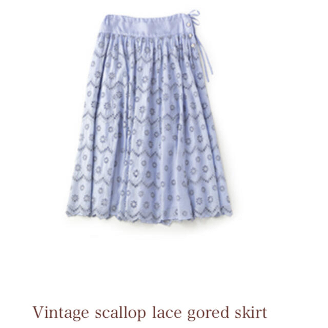 JaneMarple(ジェーンマープル)のジェーンマープルVintage scallop lace gored skirt レディースのスカート(ひざ丈スカート)の商品写真