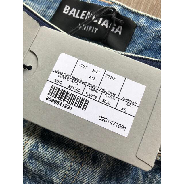 Balenciaga - バレンシアガ BALENCIAGA ウエストロゴ バギーデニムパンツの通販 by sho's shop｜バレンシアガ