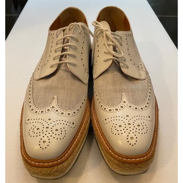 PRADA プラダ ウイングチップ メンズシューズ 厚底 - ドレス/ビジネス