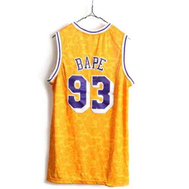 □ A BATHING APE x ミッチェル&ネス NBA レイカーズ タン