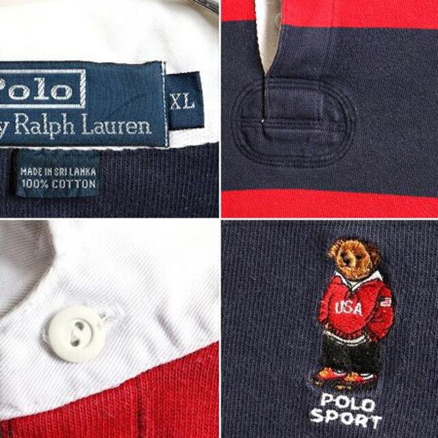 ポロベア 90s 初期 POLO SPORT 大きいサイズ XL □ ラルフロー ポロベア 90s 初期 POLO SPORT 大きいサイズ XL □ ラルフロー