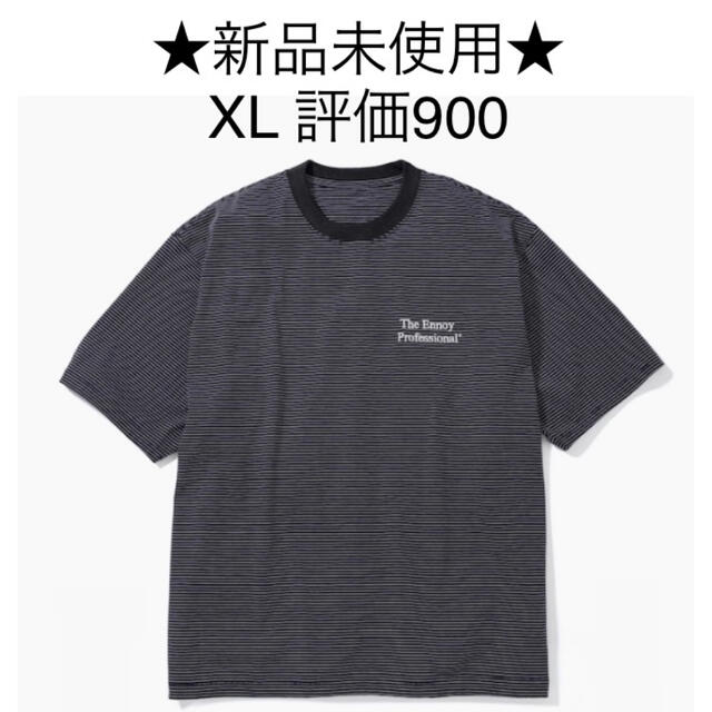 新品 ennoy Pique Border T-shits 黒 XL Tシャツ