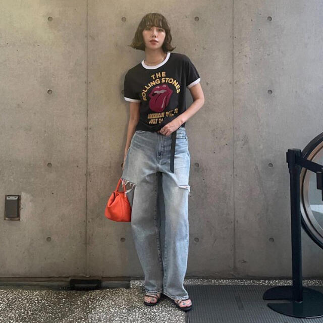 MOUSSY  マウジーTHIGH SLIT LOOSE STRAIGHT 25