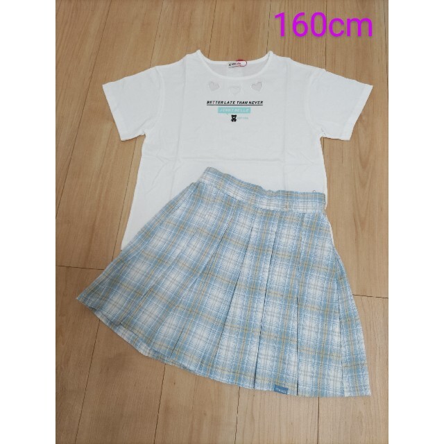 ラブトキシック 半袖Tシャツ ピンクラテ プリーツスカート 160 - 通販
