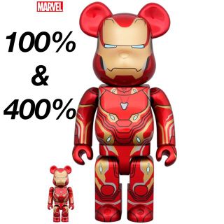 ベアブリック(BE@RBRICK)のBE@RBRICKが IRON MAN MARK 50 100％ & 400％(その他)