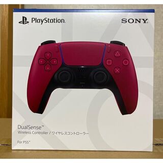 プレイステーション(PlayStation)のプレイステーション５ワイヤレスコントローラー コズミック レッド　ほぼ未使用品(家庭用ゲーム機本体)