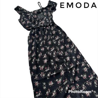 エモダ(EMODA)の未使用！タグ付き！EMODA（エモダ）　ワンショルダーワンピース　マキシマム丈(ロングワンピース/マキシワンピース)