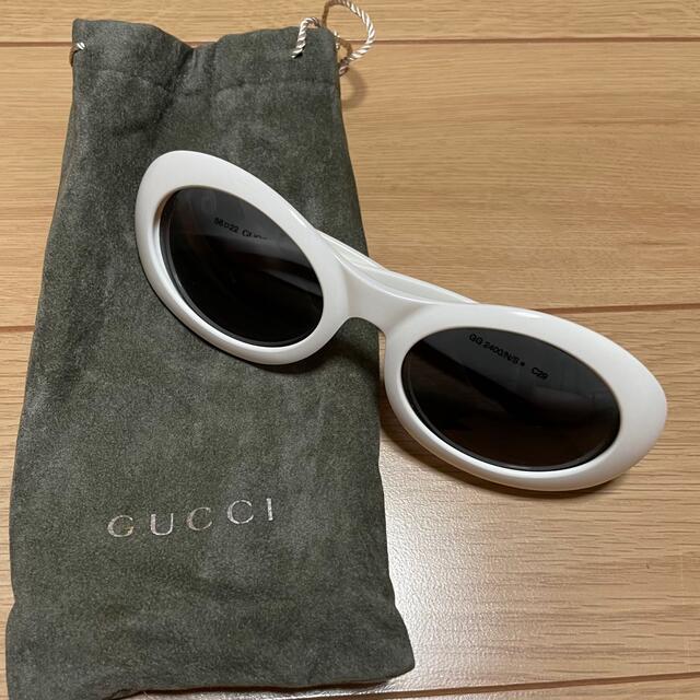 gg 2400/n/s c29 Gucci サングラス ホワイト グッチ | フリマアプリ ラクマ