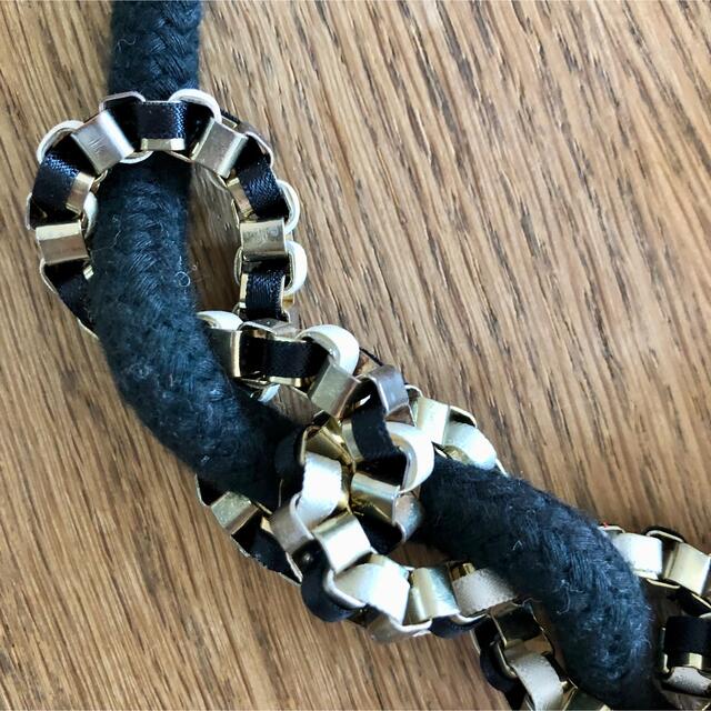 Adia Kibur(アディアキブラ)のadia kibur 黒編み込みネックレス レディースのアクセサリー(ネックレス)の商品写真