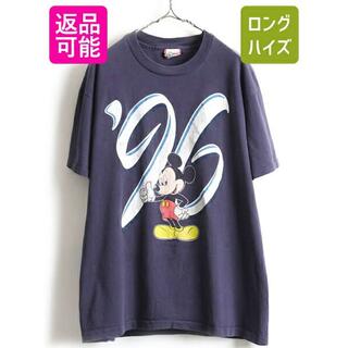 ディズニー(Disney)の90s USA製 大きいサイズ XL ■ ディズニー ワールド ミッキー ビッグ(Tシャツ/カットソー(半袖/袖なし))