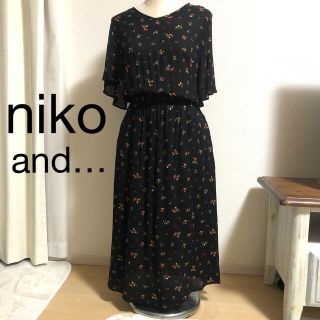 ニコアンド(niko and...)のniko and…ロングワンピース❣花柄❣Lサイズ(ロングワンピース/マキシワンピース)