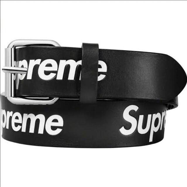 Supreme(シュプリーム)のSupreme Repeat Leather Belt BLK S/M メンズのファッション小物(ベルト)の商品写真