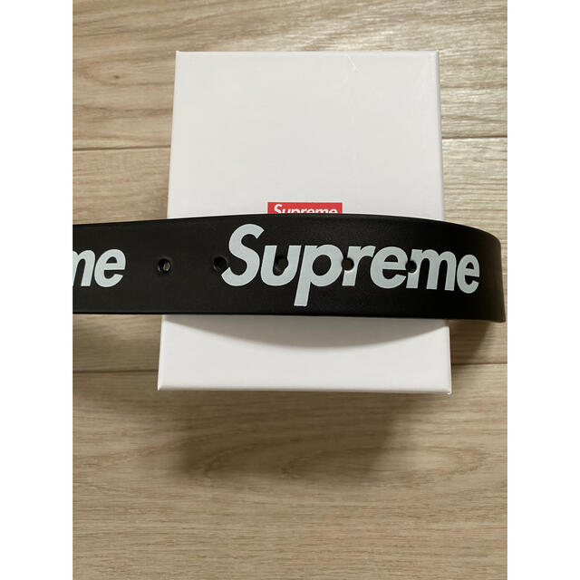 Supreme Repeat Leather Belt BLK S/M 4