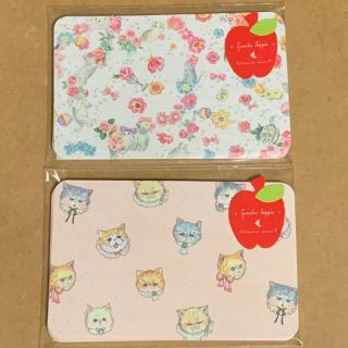 フランシュリッペ(franche lippee)のfranche lippee ネームカード チョキチョキ、ブスねこ 2種セット(ノート/メモ帳/ふせん)