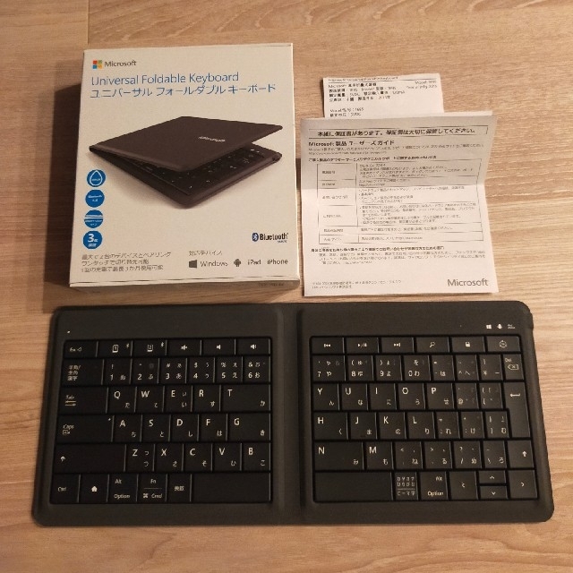 Microsoft(マイクロソフト)の専用／ユニバーサル フォーダブルキーボード Microsoft スマホ/家電/カメラのPC/タブレット(PC周辺機器)の商品写真