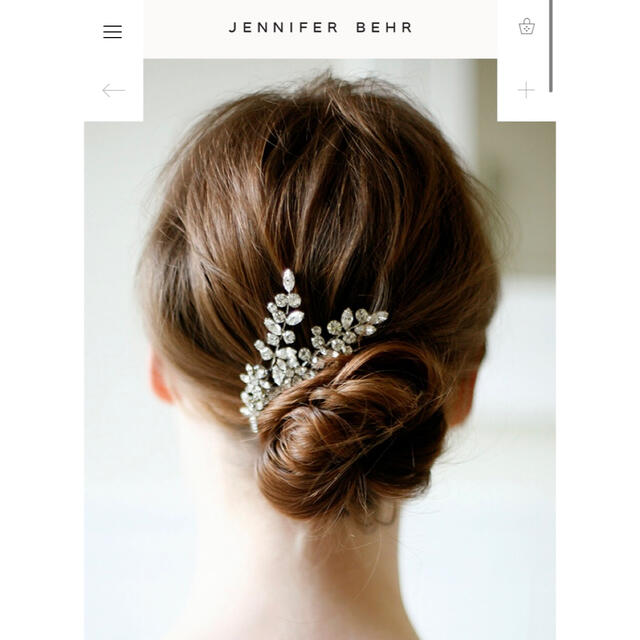 ヘアアクセJennifer Behr Elissa Comb ヘッドドレス ヘアアクセサリ