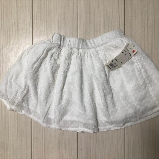 UNIQLO(ユニクロ)のユニクロ girls ドビー イージースカート キッズ/ベビー/マタニティのキッズ服女の子用(90cm~)(スカート)の商品写真