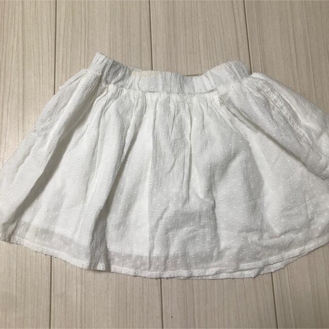 UNIQLO(ユニクロ)のユニクロ girls ドビー イージースカート キッズ/ベビー/マタニティのキッズ服女の子用(90cm~)(スカート)の商品写真