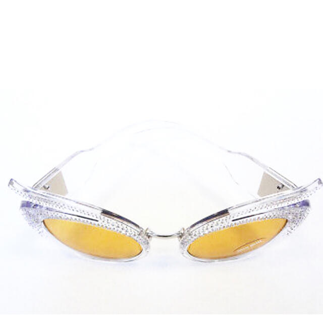 miumiu(ミュウミュウ)の新品ミュウミュウmiumiuサングラスクリスタルイエローGUCCIッチ レディースのファッション小物(サングラス/メガネ)の商品写真