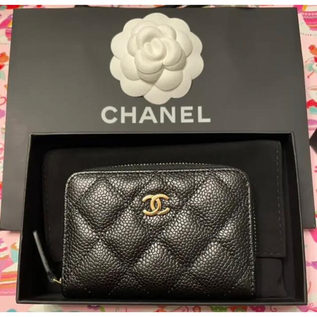正規品】CHANEL シャネル * ミニ財布 ミニウォレット 黒 ブラック 正規品】CHANEL シャネル * ミニ財布 ミニウォレット 黒 ブラック