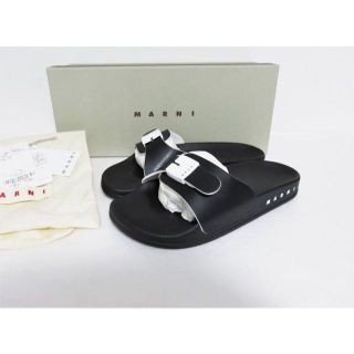 マルニ(Marni)の定価3.9万 新品 MARNI バックル シャワー サンダル 37 イタリア製(サンダル)