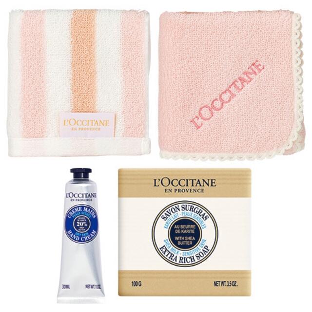 L'OCCITANE(ロクシタン)のロクシタン　ハンドクリーム　ソープ　タオル　セット　ヴェルダ　ベビークリーム コスメ/美容のボディケア(ハンドクリーム)の商品写真