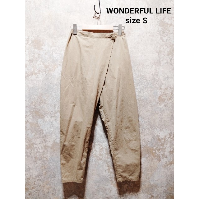 WONDERFUL LIFE コットン 変形 ラップパンツ ワンダフルライフ