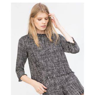 ザラ(ZARA)の即完売！ ZARA tweed tops♥️(シャツ/ブラウス(長袖/七分))