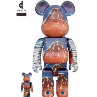 メディコムトイ(MEDICOM TOY)のBE@RBRICK 葛飾北斎 「冨嶽三十六景 凱風快晴」100％ & 400％ (フィギュア)