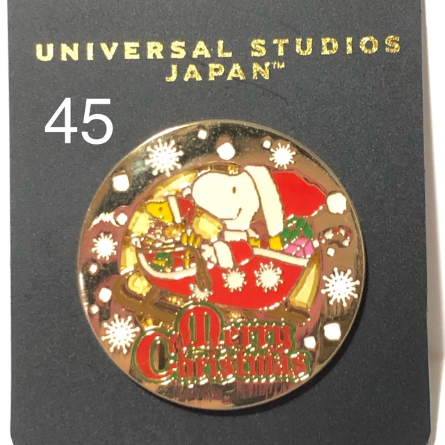 SNOOPY(スヌーピー)の45.スヌーピー/USJクリスマス/ゴールド/サンタクロース/そり/ピンズ  エンタメ/ホビーのおもちゃ/ぬいぐるみ(キャラクターグッズ)の商品写真