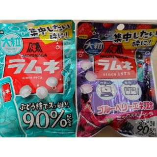 モリナガセイカ(森永製菓)の森永大粒ラムネ2袋(菓子/デザート)