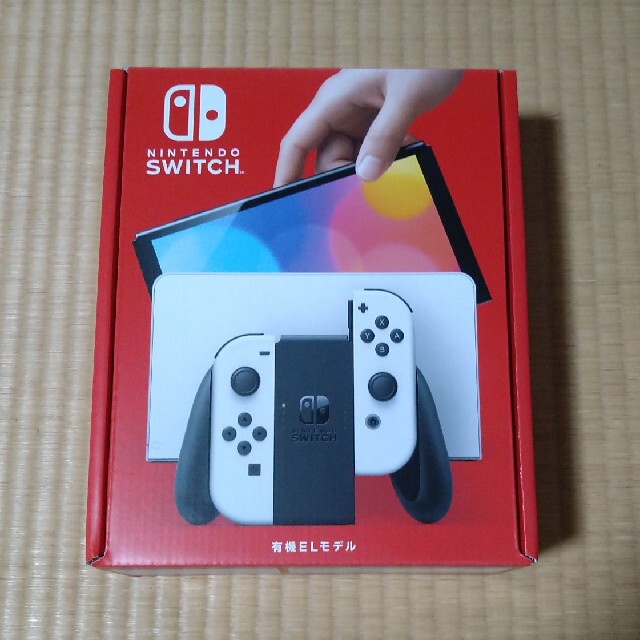 Nintendo Switch(ニンテンドースイッチ)のなでしこ様専用　NINTENDO SWITCH　有機EL本体　ホワイト エンタメ/ホビーのゲームソフト/ゲーム機本体(家庭用ゲーム機本体)の商品写真