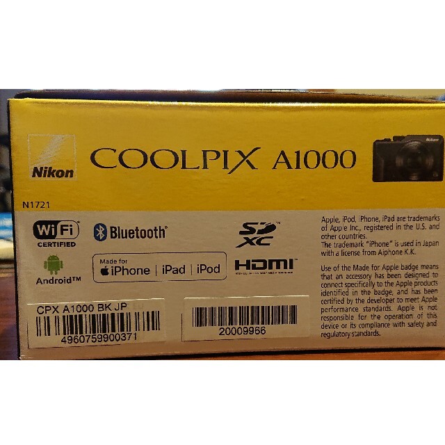 COOLPIX A1000-BK 新品