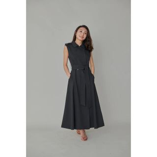 L'or Sleeveless Coat Dress 【Black】(ロングワンピース/マキシワンピース)