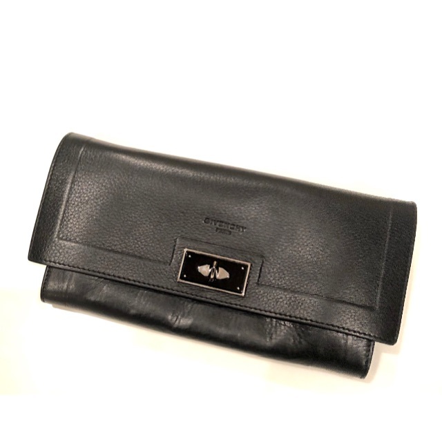 GIVENCHY(ジバンシィ)の ☆☆GIVENCHY（ジバンシイ）カーフスキン 長財布 ブラック☆☆箱付き レディースのファッション小物(財布)の商品写真